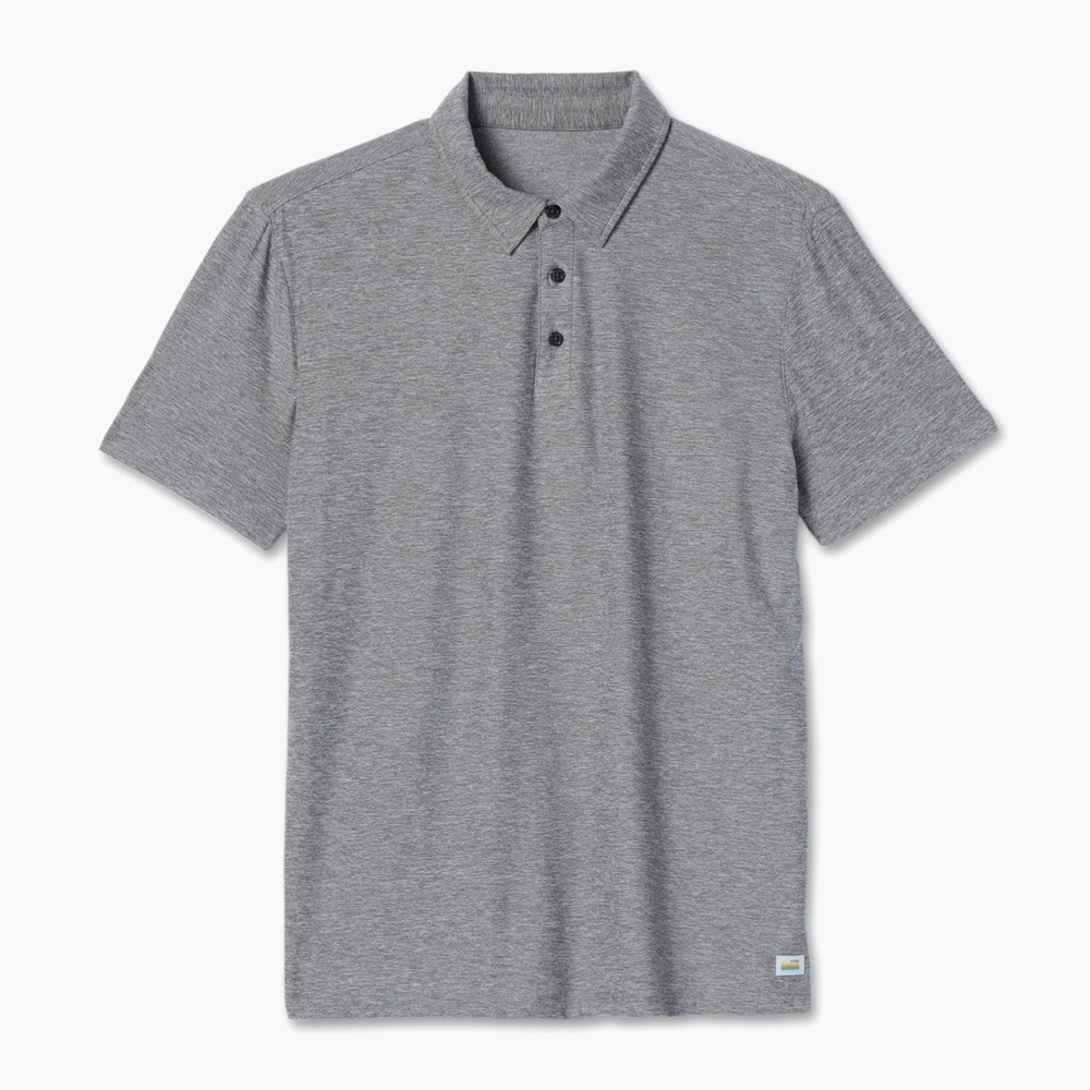 Vuori Heather Gray Polo Shirt